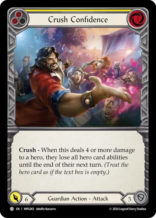 Flesh and Blod | Crush Confidence (Yellow) [MPG065] (Mastery Pack Guardian) | The Nerd Merchant