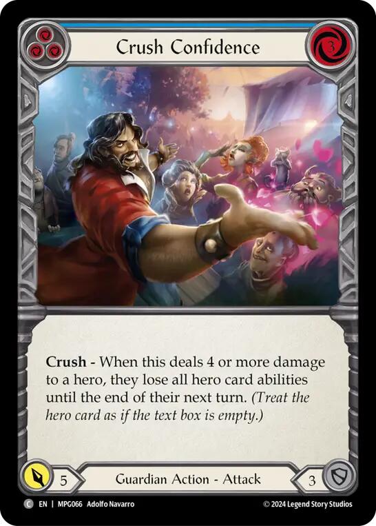 Flesh and Blod | Crush Confidence (Blue) [MPG066] (Mastery Pack Guardian) | The Nerd Merchant
