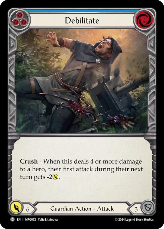 Flesh and Blod | Debilitate (Blue) [MPG072] (Mastery Pack Guardian) | The Nerd Merchant