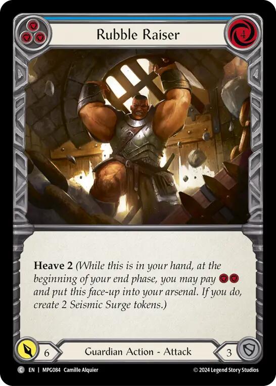 Flesh and Blod | Rubble Raiser (Blue) [MPG084] (Mastery Pack Guardian) | The Nerd Merchant