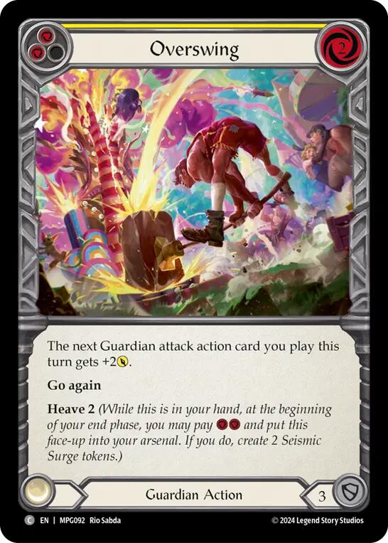 Flesh and Blod | Overswing (Yellow) [MPG092] (Mastery Pack Guardian) | The Nerd Merchant