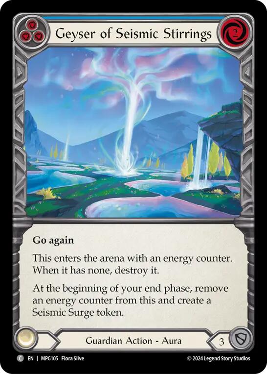 Flesh and Blod | Geyser of Seismic Stirrings (Blue) [MPG105] (Mastery Pack Guardian) | The Nerd Merchant