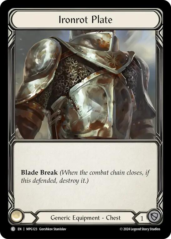 Flesh and Blod | Ironrot Plate [MPG123] (Mastery Pack Guardian) | The Nerd Merchant