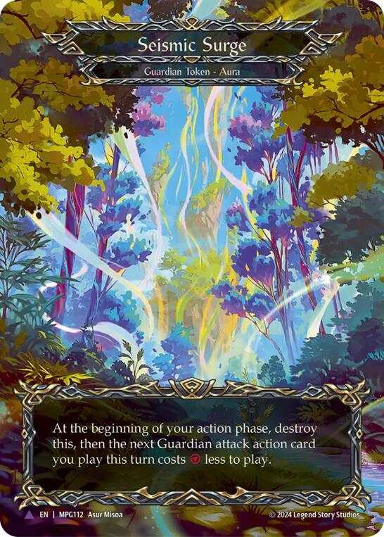Flesh and Blod | Seismic Surge (Forest) (Marvel) [MPG112] (Mastery Pack Guardian)  Cold Foil | The Nerd Merchant