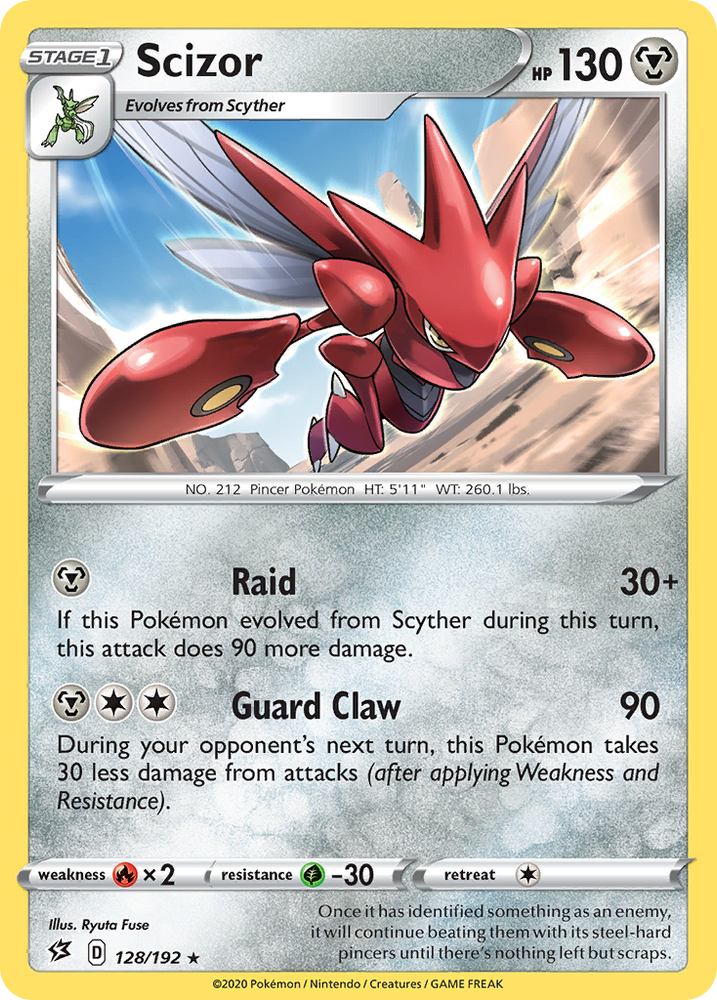Pokemon | Scizor (128/192) [Sword & Shield: Rebel Clash] | The Nerd Merchant