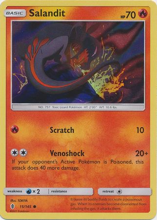 Pokemon | Salandit (15/145) (Collection Promo) [Sun & Moon: Guardians Rising] | The Nerd Merchant