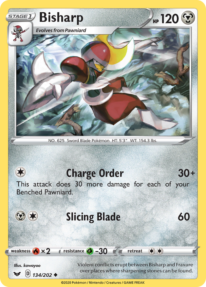 Pokemon | Bisharp (134/202) [Sword & Shield: Base Set] | The Nerd Merchant