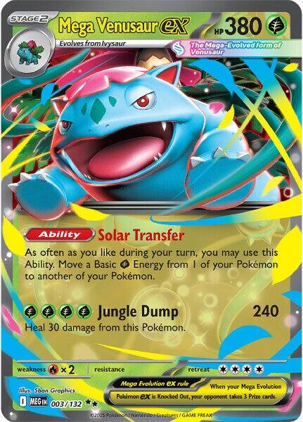 Pokemon | Mega Venusaur ex (003/132) [Mega Evolution: Base Set] | The Nerd Merchant