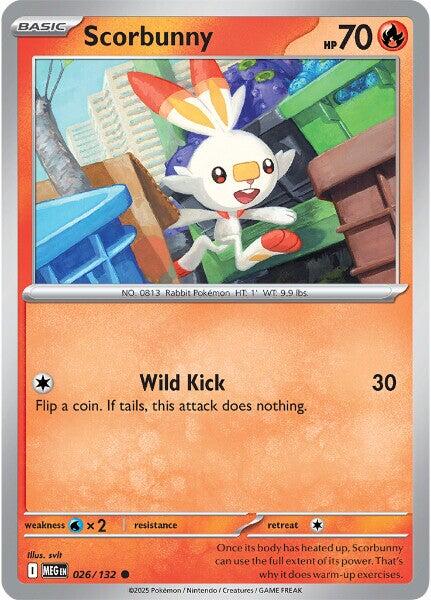 Pokemon | Scorbunny (026/132) [Mega Evolution: Base Set] | The Nerd Merchant