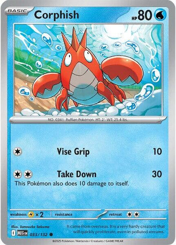 Pokemon | Corphish (033/132) [Mega Evolution: Base Set] | The Nerd Merchant