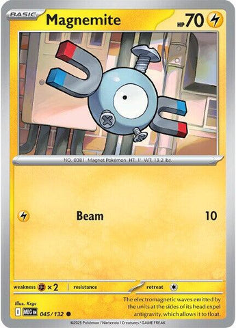 Pokemon | Magnemite (045/132) [Mega Evolution: Base Set] | The Nerd Merchant