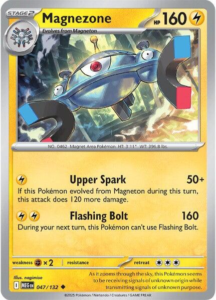 Pokemon | Magnezone (047/132) [Mega Evolution: Base Set] | The Nerd Merchant