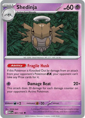 Pokemon | Shedinja (061/132) [Mega Evolution: Base Set] | The Nerd Merchant