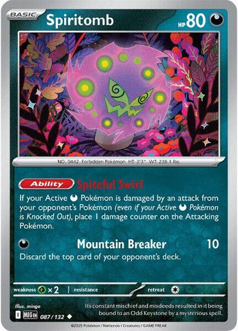 Pokemon | Spiritomb (087/132) [Mega Evolution: Base Set] | The Nerd Merchant