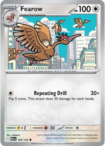 Pokemon | Fearow (103/132) [Mega Evolution: Base Set] | The Nerd Merchant