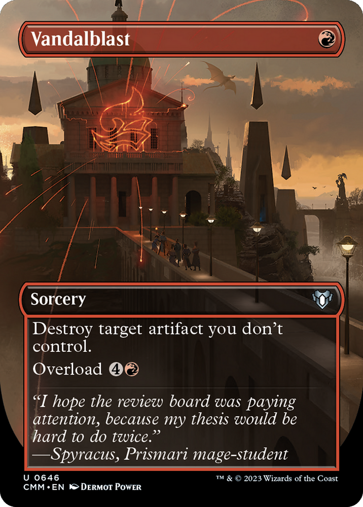 Magic | Vandalblast (Borderless Alternate Art) [Commander Masters] | The Nerd Merchant