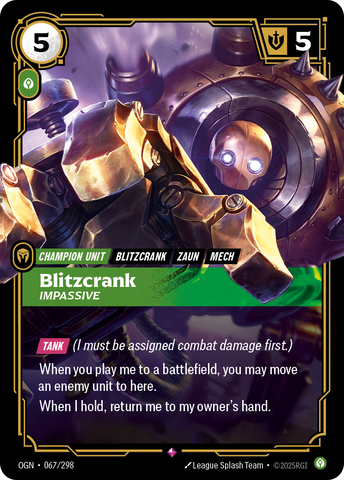 Blitzcrank, Impassive (Foil) - Origins #67