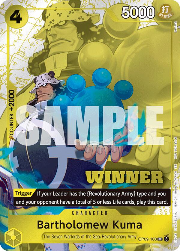 Bartholomew Kuma (Winner Pack 2025 Vol. 4) [One Piece Promotion Cards]