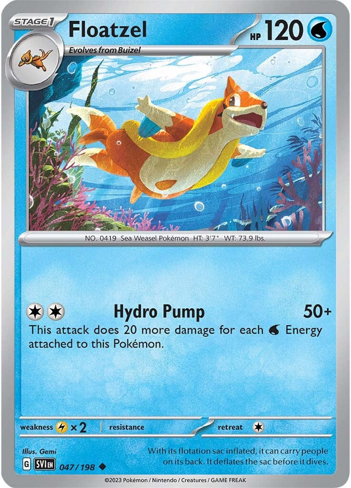 Pokemon | Floatzel (047/198) [Scarlet & Violet: Base Set] | The Nerd Merchant