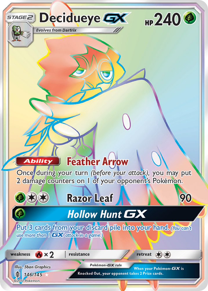 Pokemon | Decidueye GX (146/145) [Sun & Moon: Guardians Rising] | The Nerd Merchant