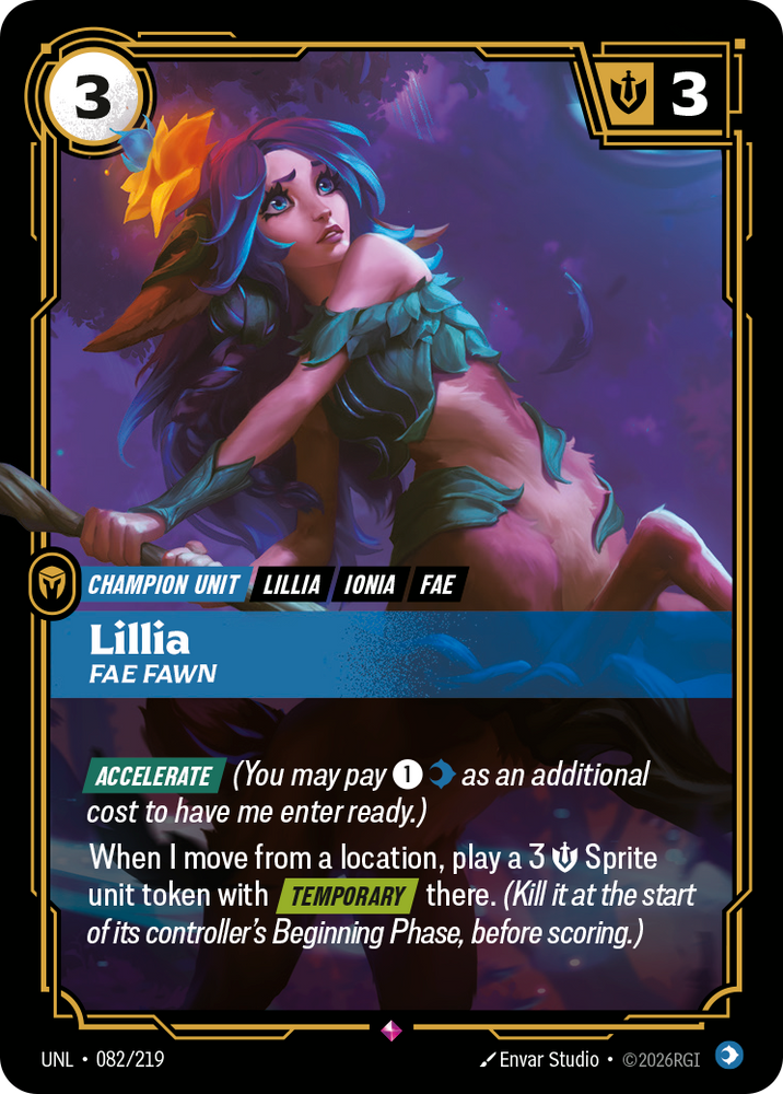 Lillia - Fae Fawn (Foil) - Unleashed (082/219)