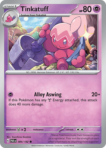 Pokemon | Tinkatuff (084/182) [Scarlet & Violet: Paradox Rift] | The Nerd Merchant
