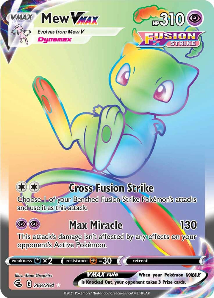 Pokemon | Mew VMAX (268/264) [Sword & Shield: Fusion Strike] | The Nerd Merchant