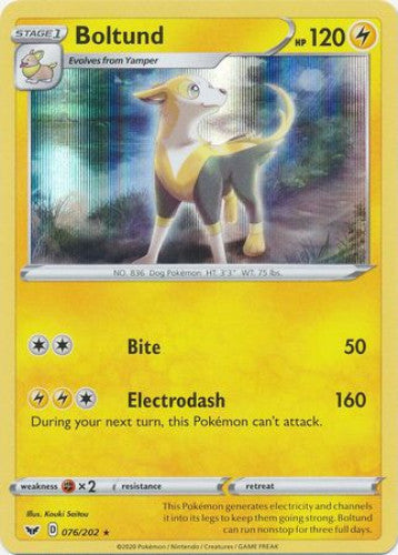 Pokemon | Boltund (076/202) (Cosmos Holo) [Sword & Shield: Base Set] | The Nerd Merchant