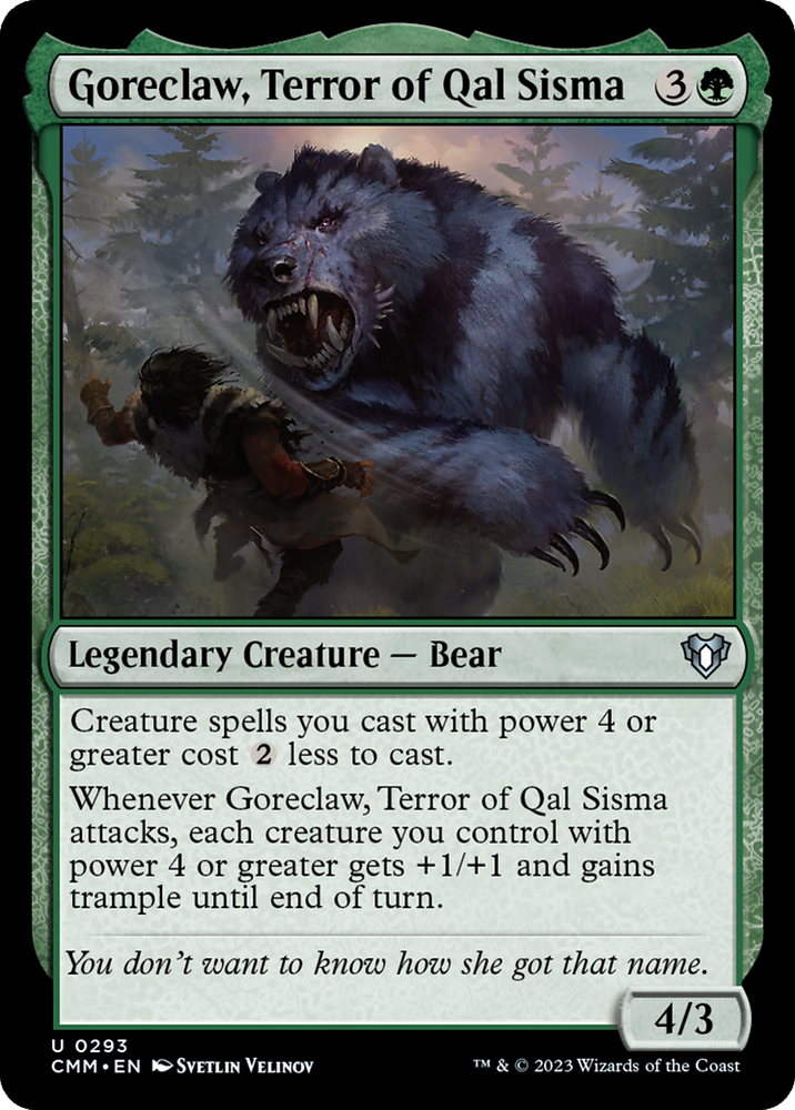 Magic | Goreclaw, Terror of Qal Sisma [Commander Masters] | The Nerd Merchant