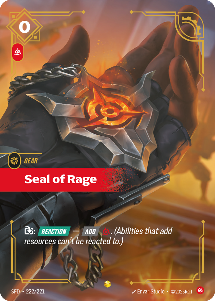Seal of Rage (Foil) - Spiritforged #222