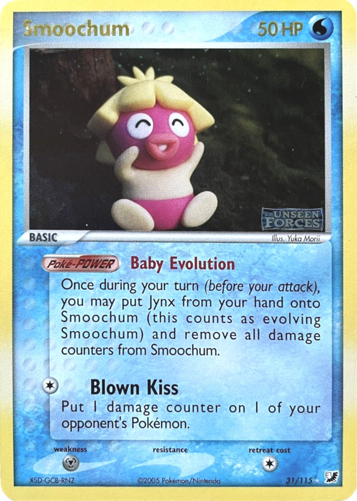 Pokemon | Smoochum (31/115) (Stamped) [EX: Unseen Forces] | The Nerd Merchant