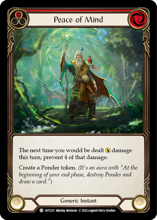 Flesh and Blood TCG | Peace of Mind (Red) [OUT231] (Outsiders) | The Nerd Merchant