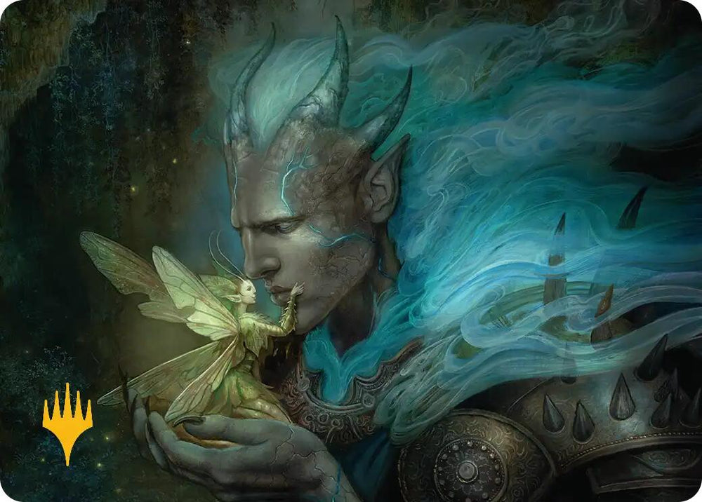 Magic | Run Away Together Art Card (Gold-Stamped Planeswalker Symbol) [Lorwyn Eclipsed Art Series] | The Nerd Merchant