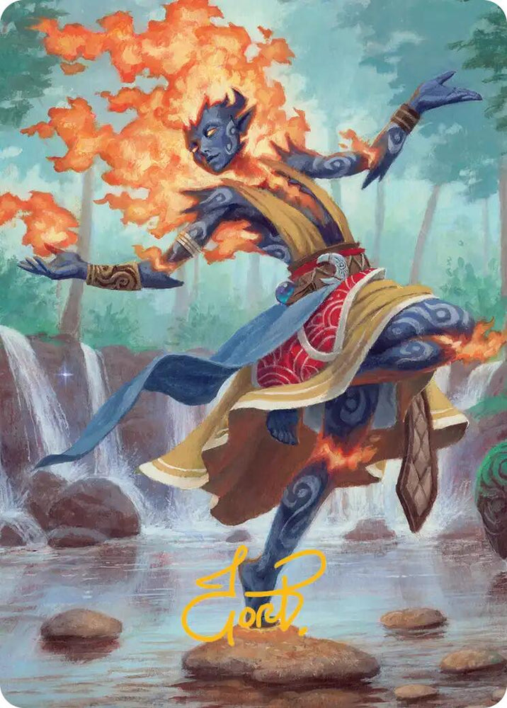 Magic | Ashling, Rekindled Art Card (16/54) (Gold-Stamped Signature) [Lorwyn Eclipsed Art Series] | The Nerd Merchant