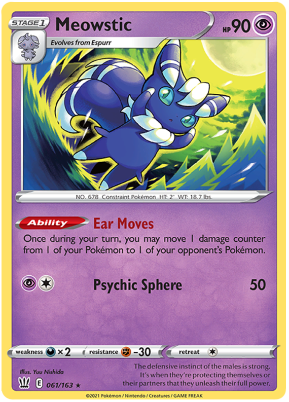 Pokemon | Meowstic (061/163) [Sword & Shield: Battle Styles] | The Nerd Merchant