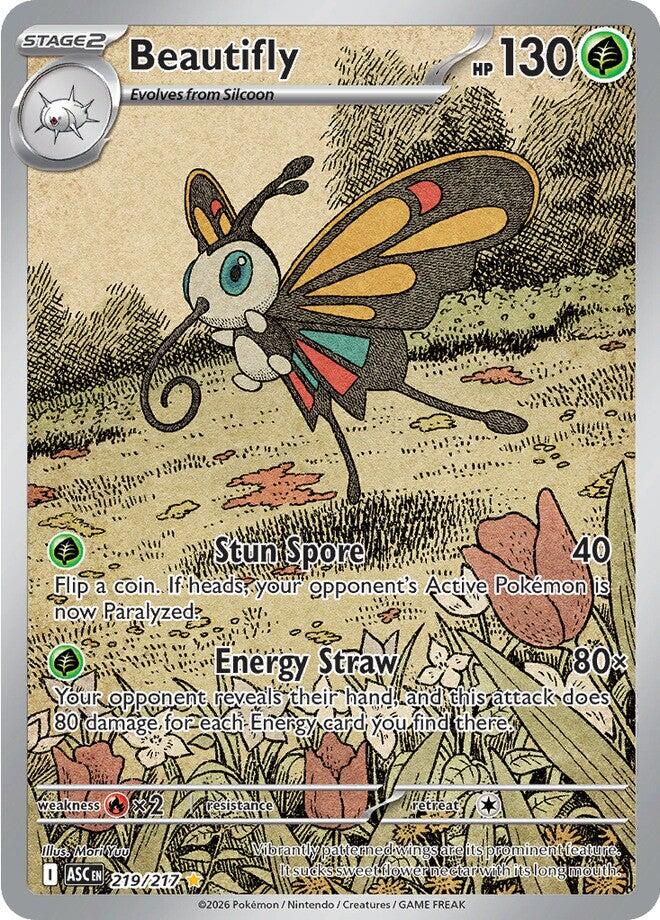 Pokemon | Beautifly (219/217) [Mega Evolution: Ascended Heroes]| The Nerd Merchant