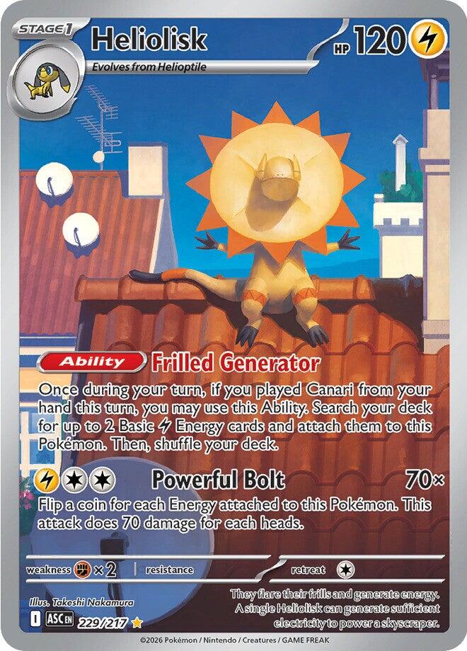 Pokemon | Heliolisk (229/217) [Mega Evolution: Ascended Heroes]| The Nerd Merchant