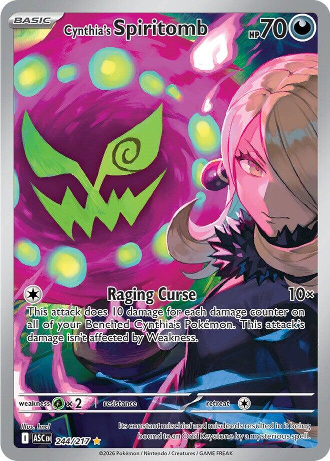 Pokemon | Cynthia's Spiritomb (244/217) [Mega Evolution: Ascended Heroes]| The Nerd Merchant