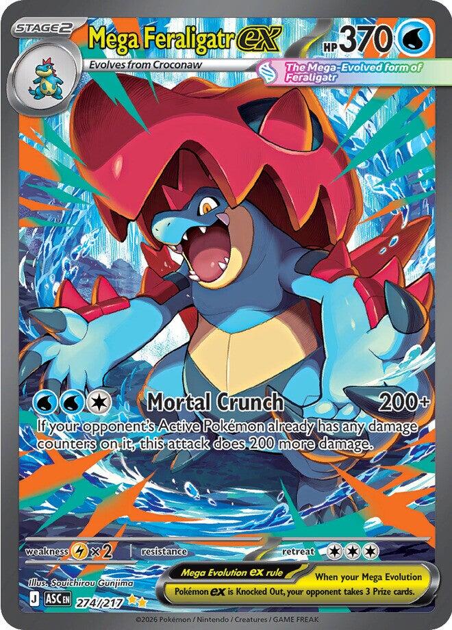 Pokemon | Mega Feraligatr ex (274/217) [Mega Evolution: Ascended Heroes]| The Nerd Merchant