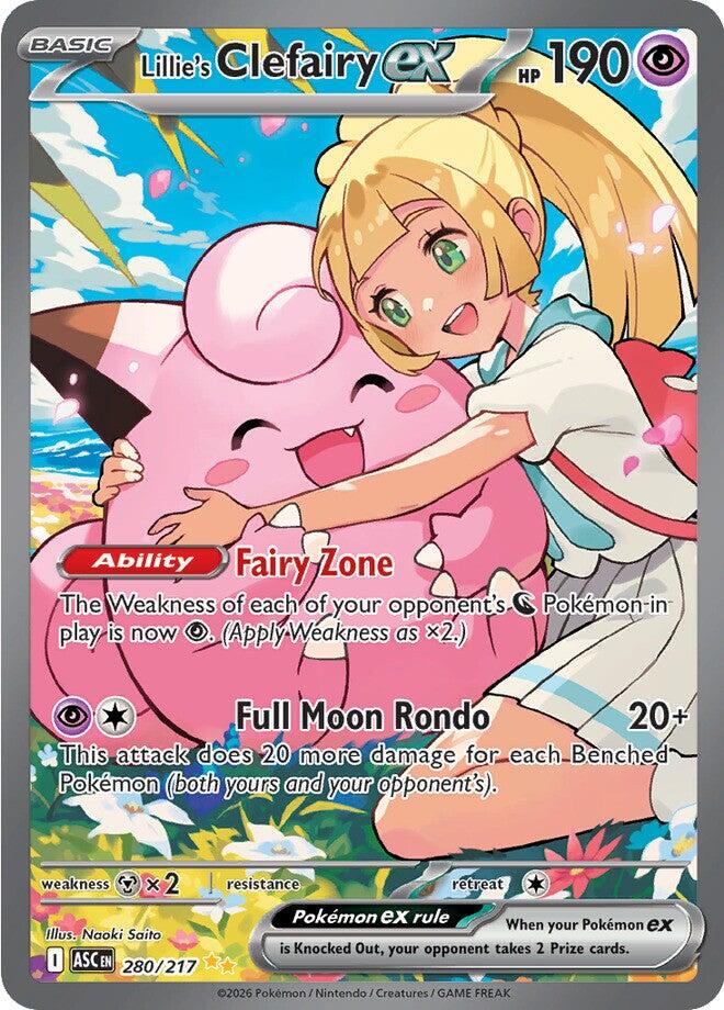 Pokemon | Lillie's Clefairy ex (280/217) [Mega Evolution: Ascended Heroes]| The Nerd Merchant