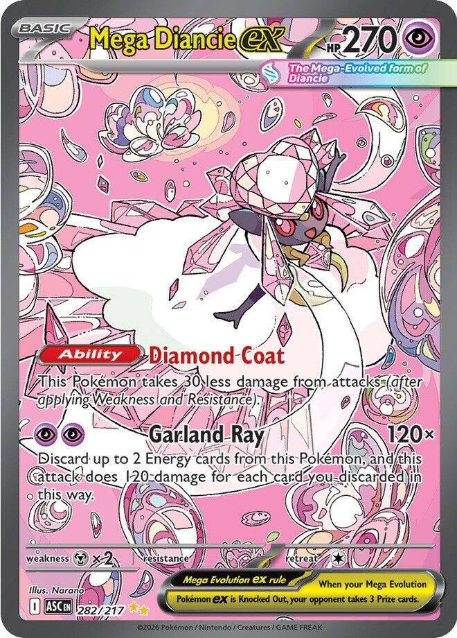 Pokemon | Mega Diancie ex (282/217) [Mega Evolution: Ascended Heroes]| The Nerd Merchant