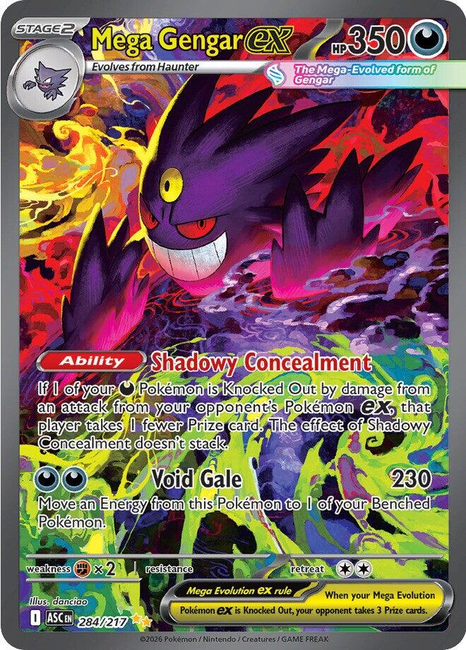 Pokemon | Mega Gengar ex (284/217) [Mega Evolution: Ascended Heroes]| The Nerd Merchant