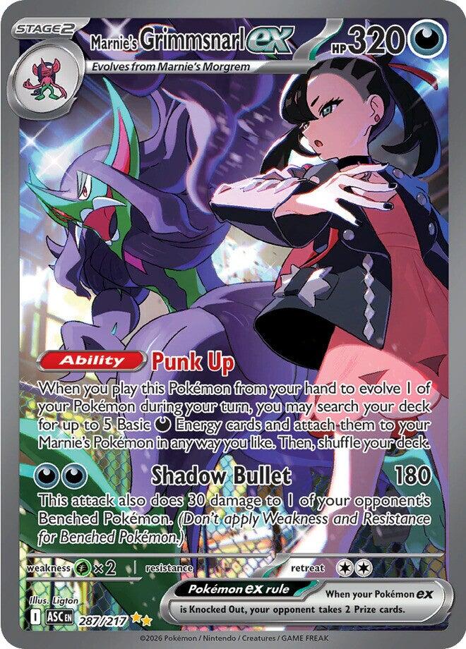 Pokemon | Marnie's Grimmsnarl ex (287/217) [Mega Evolution: Ascended Heroes]| The Nerd Merchant