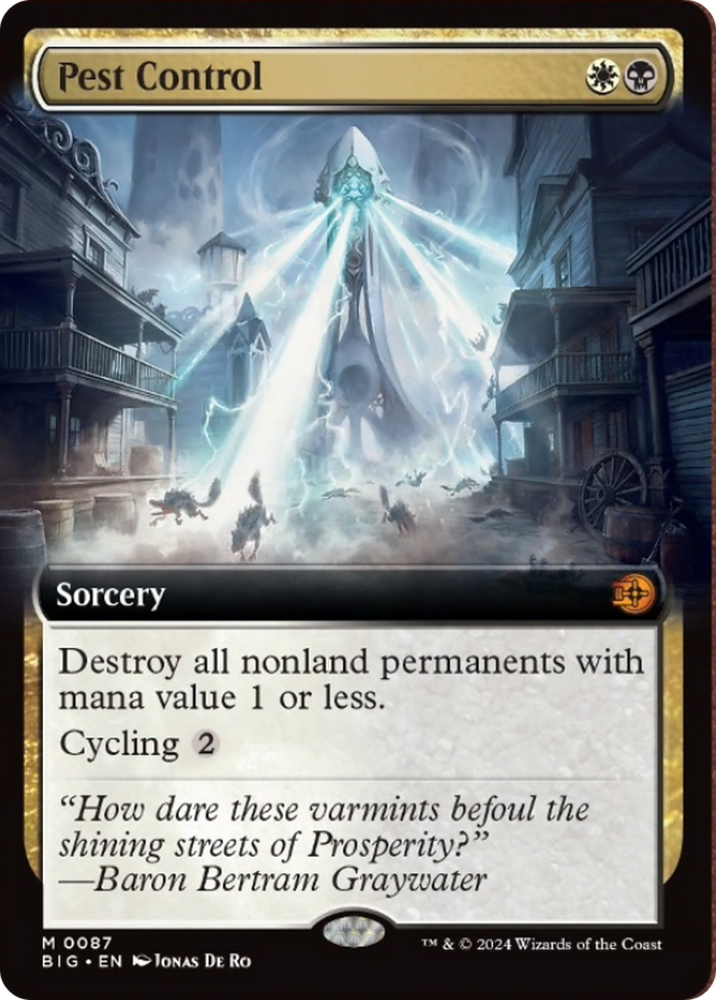 Magic | Pest Control (Extended Art) [Outlaws of Thunder Junction: The Big Score] | The Nerd Merchant