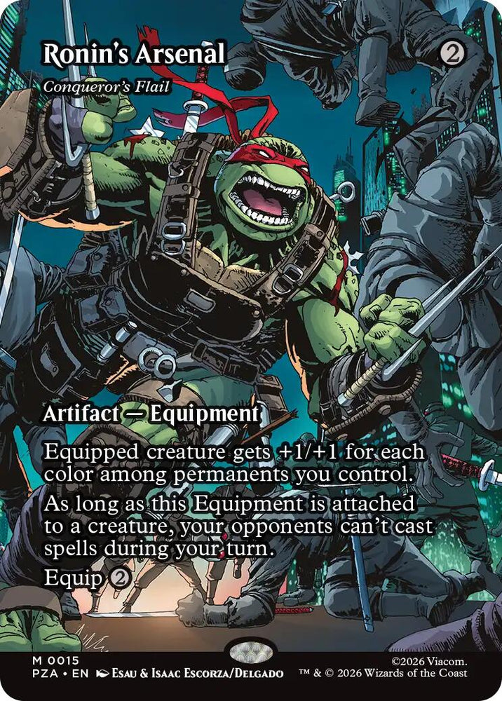 Magic | Ronin's Arsenal - Conqueror's Flail (Borderless) [Teenage Mutant Ninja Turtles Eternal-Legal] | The Nerd Merchant