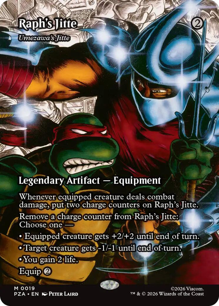 Magic | Raph's Jitte - Umezawa's Jitte (Borderless) [Teenage Mutant Ninja Turtles Eternal-Legal] | The Nerd Merchant