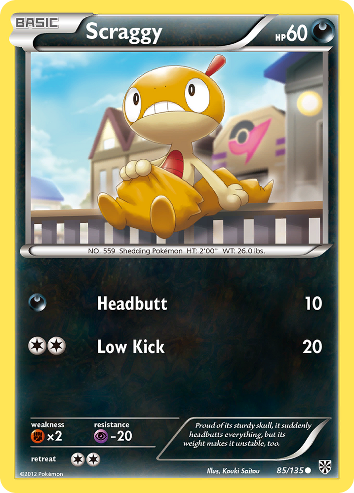 Pokemon | Scraggy (85/135) [Black & White: Plasma Storm] | The Nerd Merchant