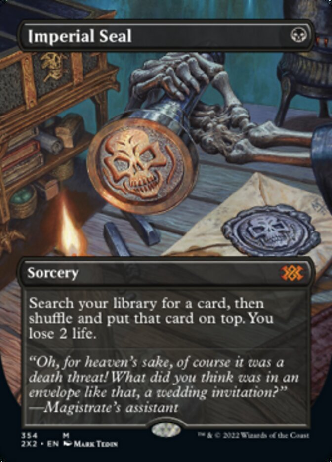 Magic | Imperial Seal (Borderless Alternate Art) [Double Masters 2022] | The Nerd Merchant