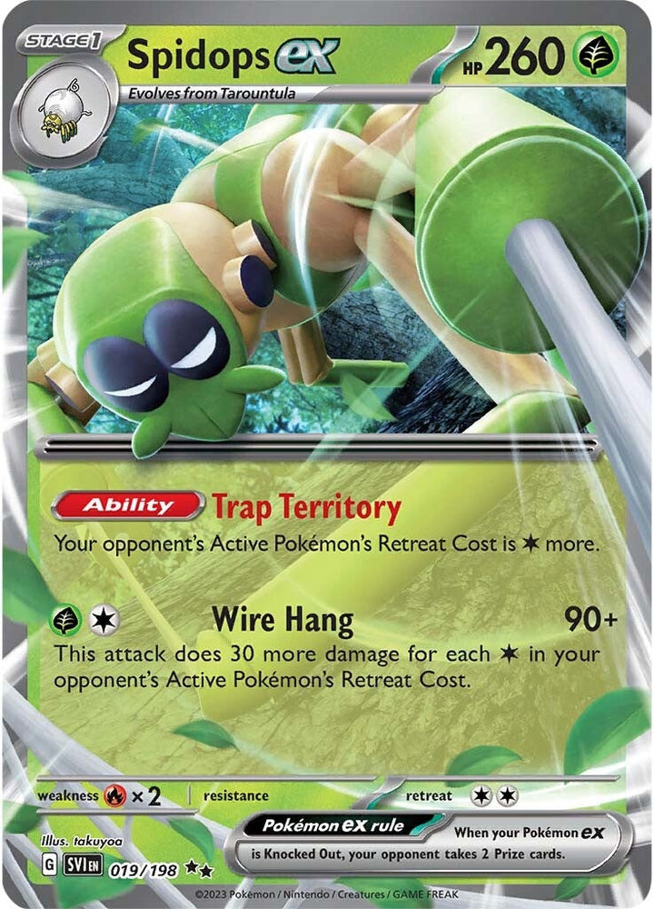 Pokemon | Spidops ex (019/198) [Scarlet & Violet: Base Set] | The Nerd Merchant