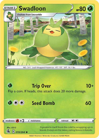Pokemon | Swadloon (010/264) [Sword & Shield: Fusion Strike] | The Nerd Merchant